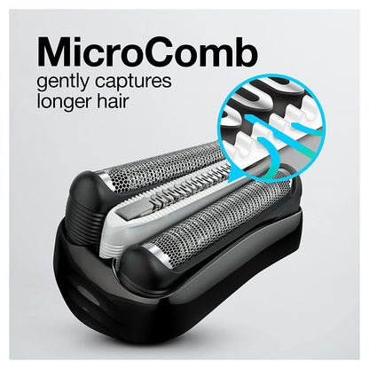 Braun Series 3 Proskin 3040S Wet & Dry Rechargeable Electric Foil Shaver for Men - ingredients panel