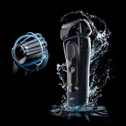 Braun Series-5 5040S Wet and Dry Electric Shaver, Men's Foil Shaver with FlexMotionTec - back view