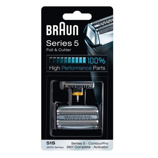 Braun Series 5 51S Foil and Cutter Replacement Head for 590 cc and Previous 5 Models