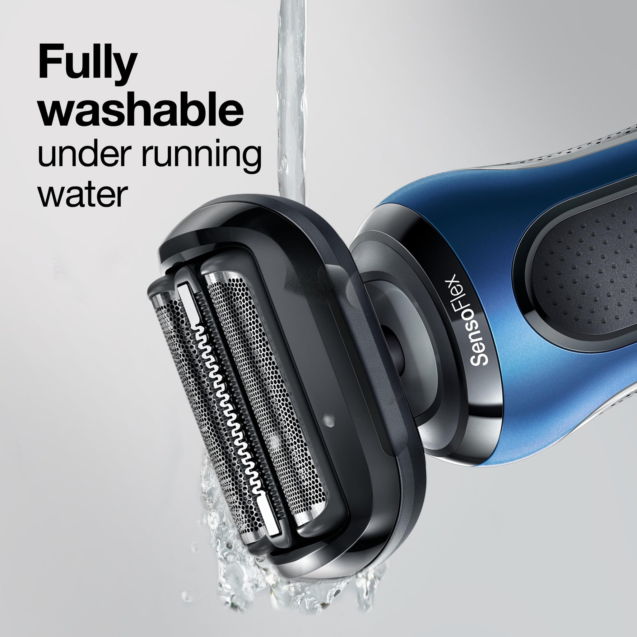 Braun Series 5 53b Electric Shaver Head - Replacement for Series 5 and Series 6 (New Generation), Black, 1 Pack - close-up de