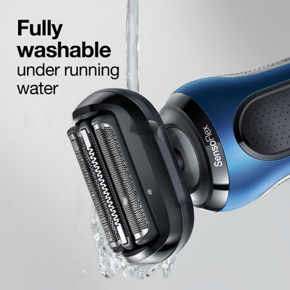 Braun Series 5 53b Electric Shaver Head - Replacement for Series 5 and Series 6 (New Generation), Black, 1 Pack - close-up de