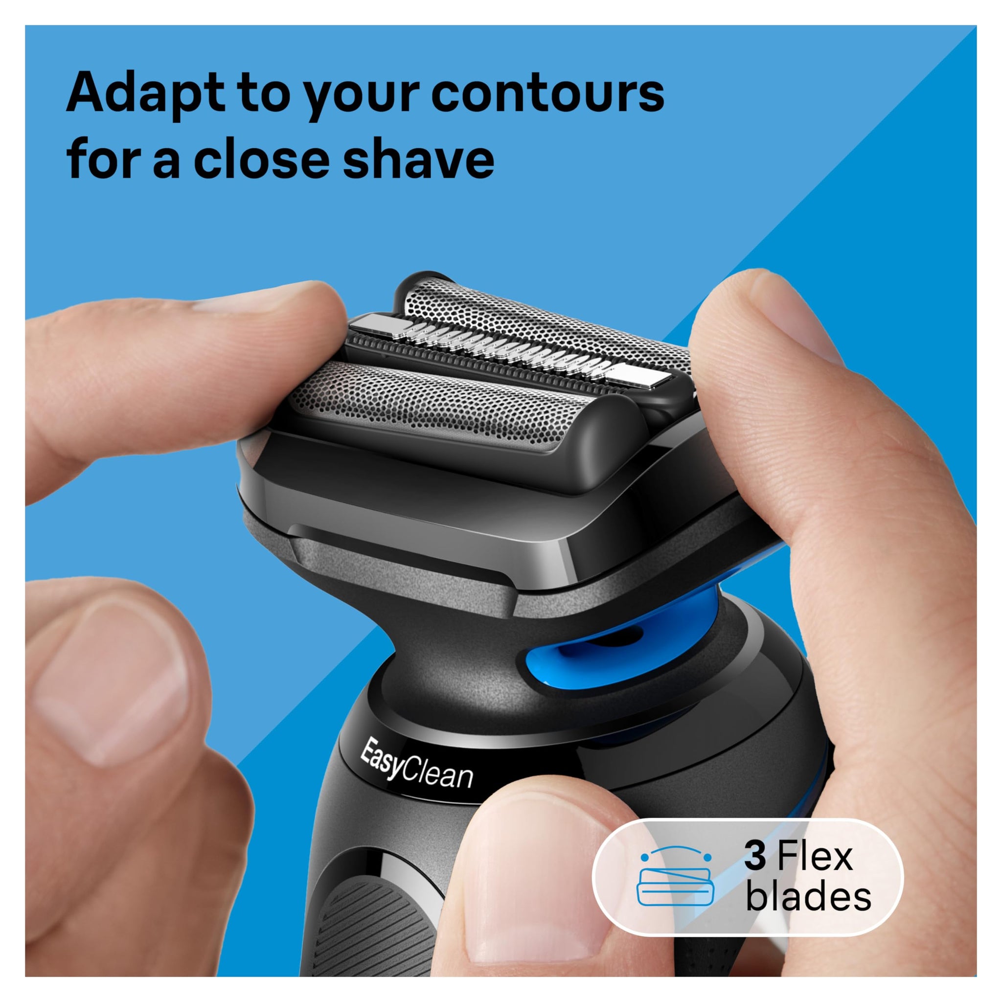 Braun Series 5 Electric Shaver, Foil Shaver with Senso Flex and Auto Sense, Wet/Dry, 50 Min Runtime - label detail