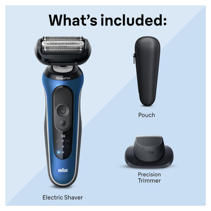 Braun Series 6 6120s Electric Foil Shaver, Wet & Dry, Gentle & Turbo Modes, with Precision Trimmer, Blue - ingredients panel