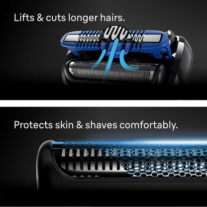 Braun Series 6 Electric Razor for Men with Precision Trimmer, Extra Shaver Head, 4-in-1 Clean & Charge Center, Travel Case, S