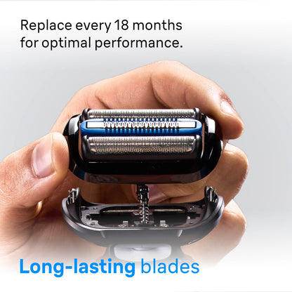 Braun Series 6 Electric Razor for Men with Precision Trimmer, Extra Shaver Head, 4-in-1 Clean & Charge Center, Travel Case, S