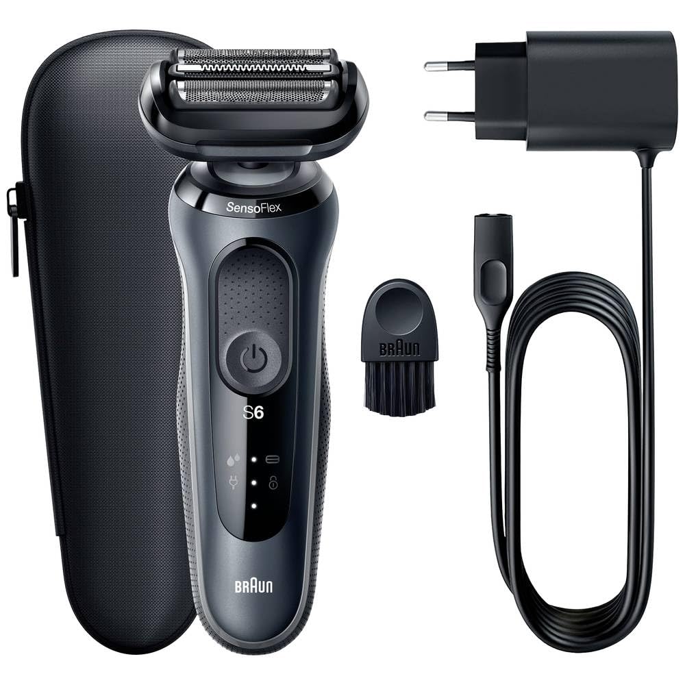 Braun Series 6 Electric Shaver for Men, 61N1000S, Wet & Dry, Cordless Rechargeable, 5-Minute Quick Charge