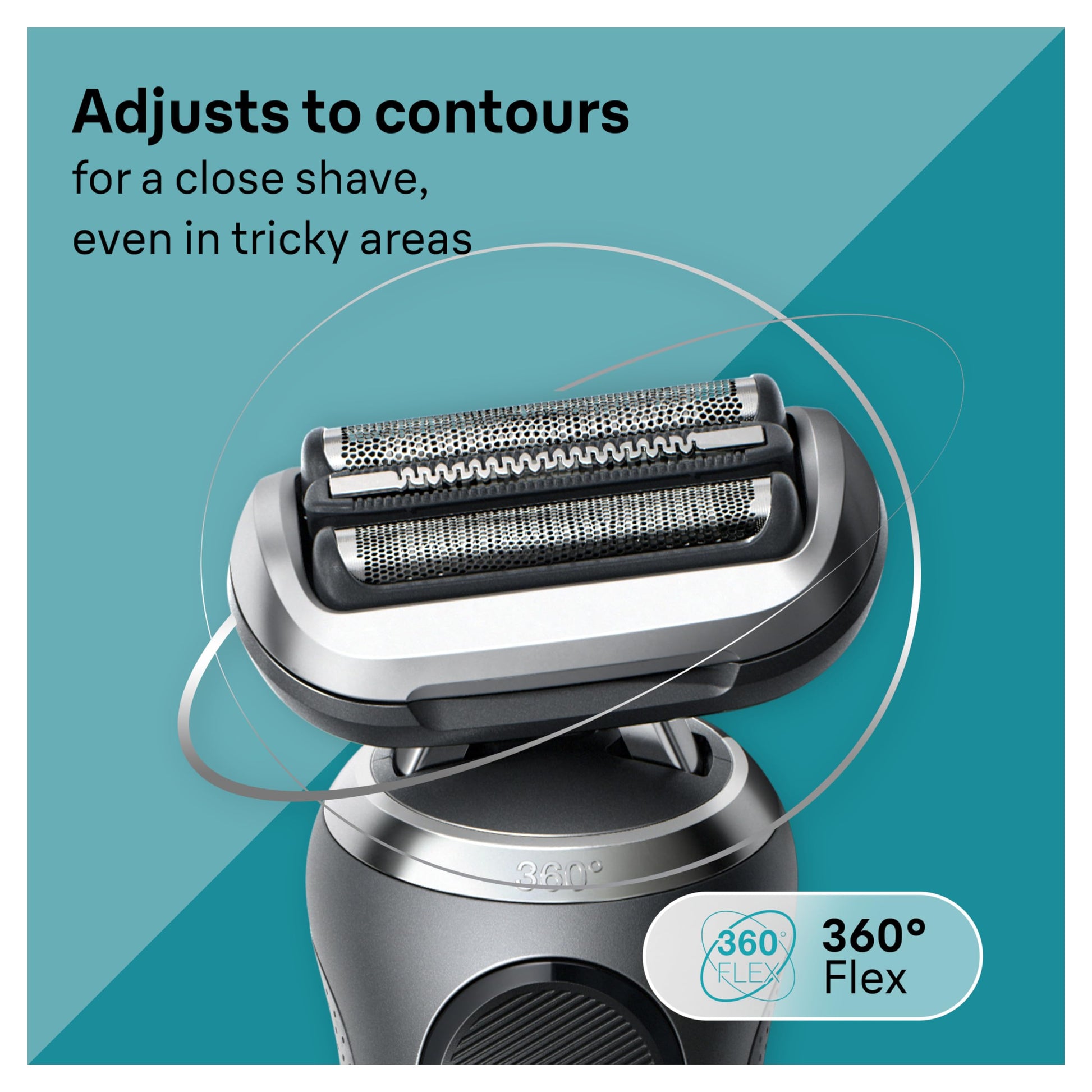 Braun Series 7 7127cs Electric Shaver for Men, Wet & Dry Foil Shaver with Beard Trimmer and Charging Stand, Space Grey, 4 Pie