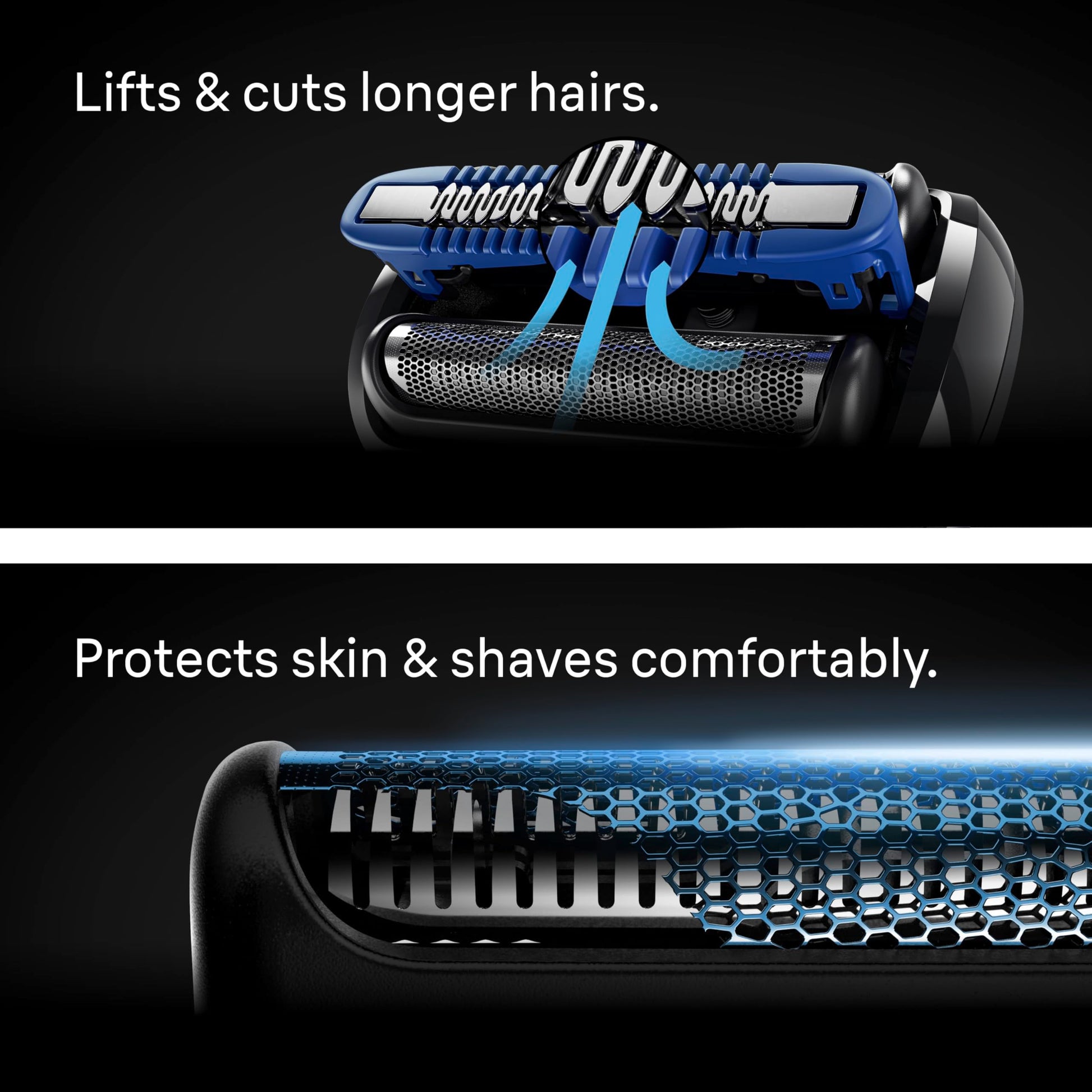 Braun Series 7 7171cc Electric Foil Shaver for Men with SmartCare Center, Wet & Dry, Space Grey - in use