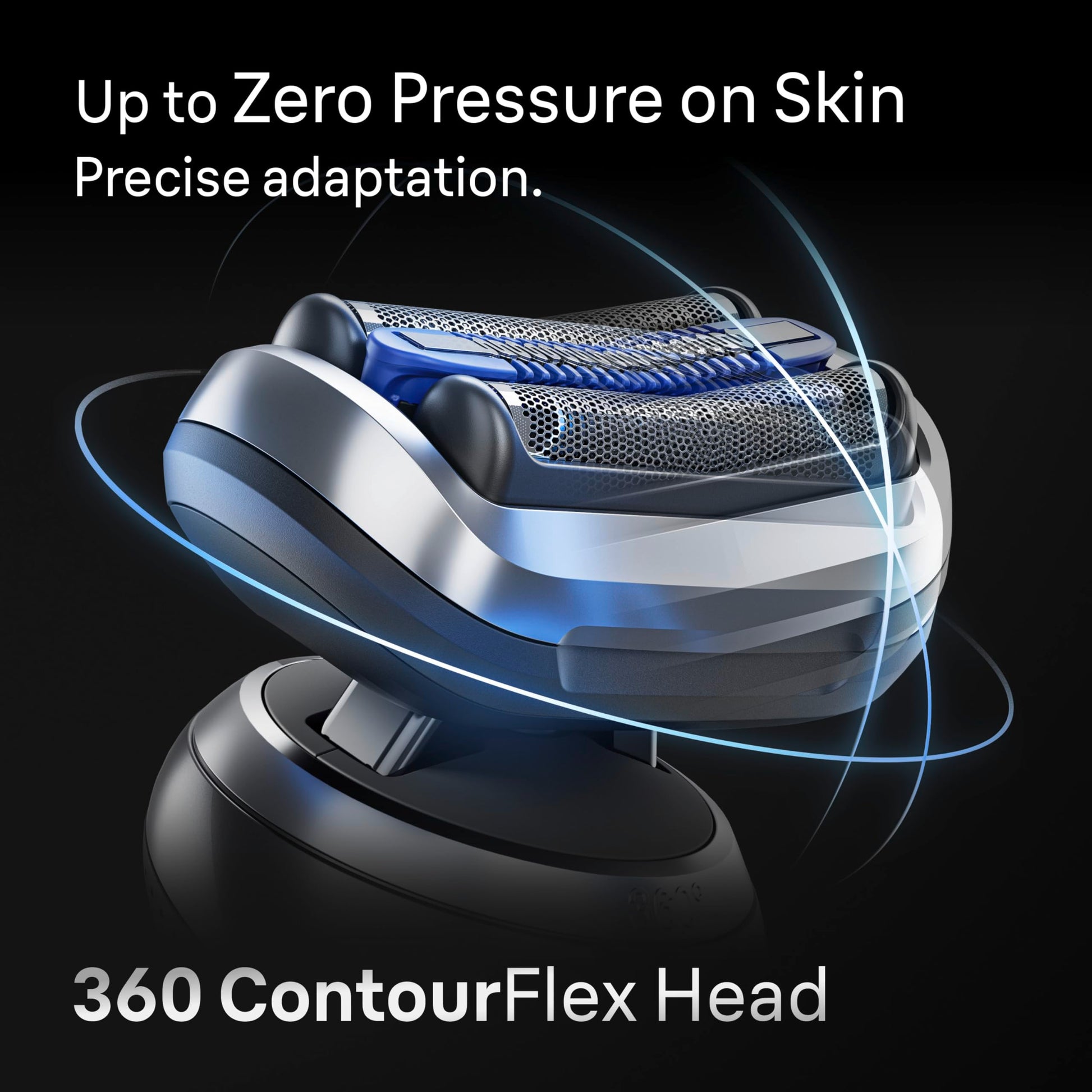 Braun Series 7 7177cc Electric Foil Shaver for Men, Wet & Dry, Turbo & Gentle Modes, Waterproof, Space Grey - front view