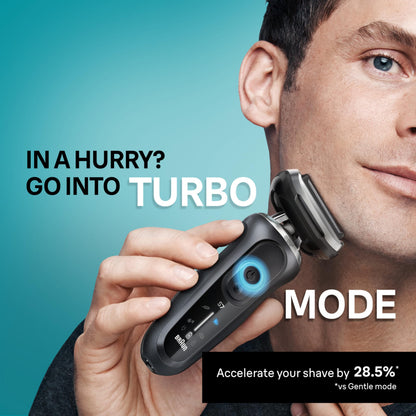 Braun Series 7 7185Cc Electric Shaver for Men, Wet & Dry, with SmartCare Center and Beard Trimmer, Black - packaging