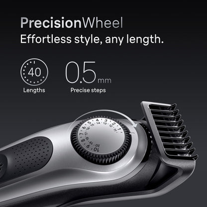 Braun Series 7 8-in-1 Hair Clipper and Trimmer for Men, 40 Length Settings, Waterproof, Cordless, Model 7410 - front view