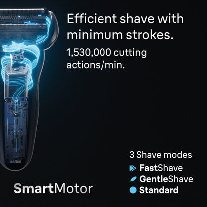 Braun Series 7 Electric Shaver for Men S7 7185cc, Foil Shaver with Precision Trimmer, Extra Head, Clean & Charge Center, Case