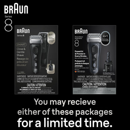 Braun Series 8 Electric Razor for Men, Wet & Dry Shaver with Precision Trimmer, 60-Minute Runtime, Made in Germany - in use