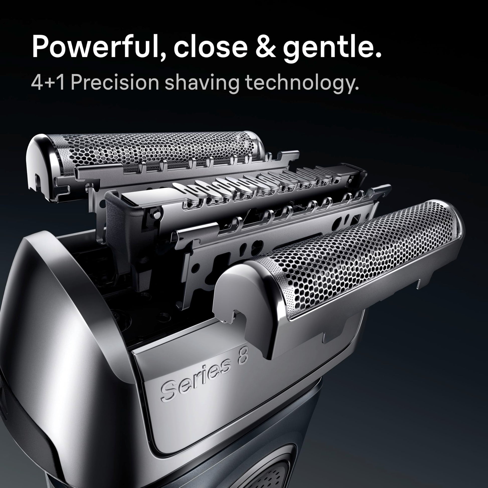 Braun Series 8 Electric Razor for Men, Wet & Dry Shaver with Precision Trimmer, 60-Minute Runtime, Made in Germany - back vie