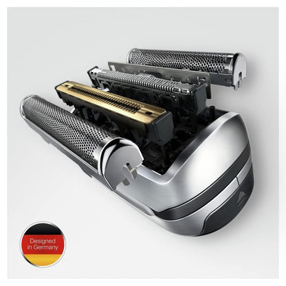 Braun Series 9 92S Electric Shaver Head Replacement Cassette, 5 Elements, for Series 9 Razors - ingredients panel