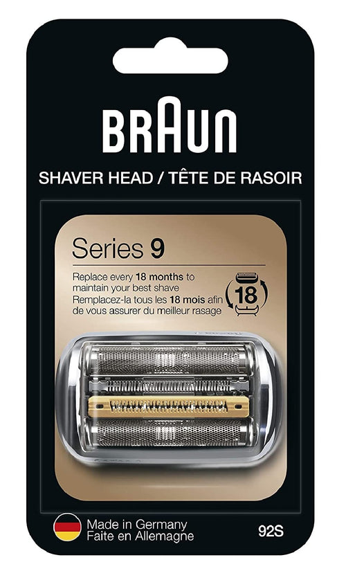 Braun Series 9 92S Replacement Foil Cutter Head, Genuine Braun Part for Electric Shaver