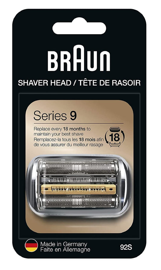 Braun Series 9 92S Replacement Foil Cutter Head, Genuine Braun Part for Electric Shaver