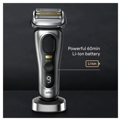Braun Series 9 9517s PRO+ Electric Razor for Men, Foil Shaver with ProTrimmer, Charging Stand, Wet & Dry, 60min Runtime - lab