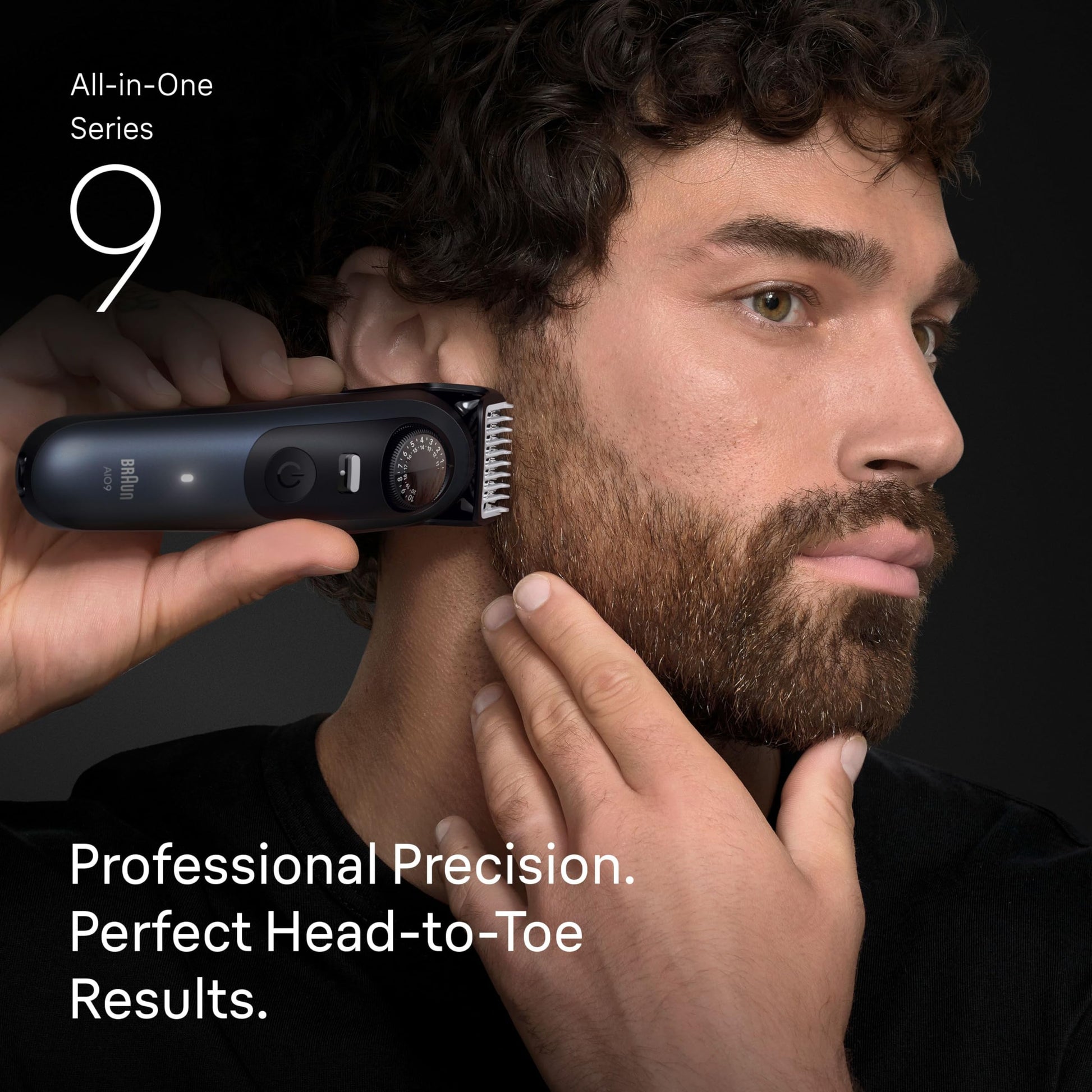 Braun Series 9 AIO 9530 All-in-One Shaving Set for Men with Beard Trimmer, Hair Clipper, Nose & Ear Trimmer, Razor, Grooming 