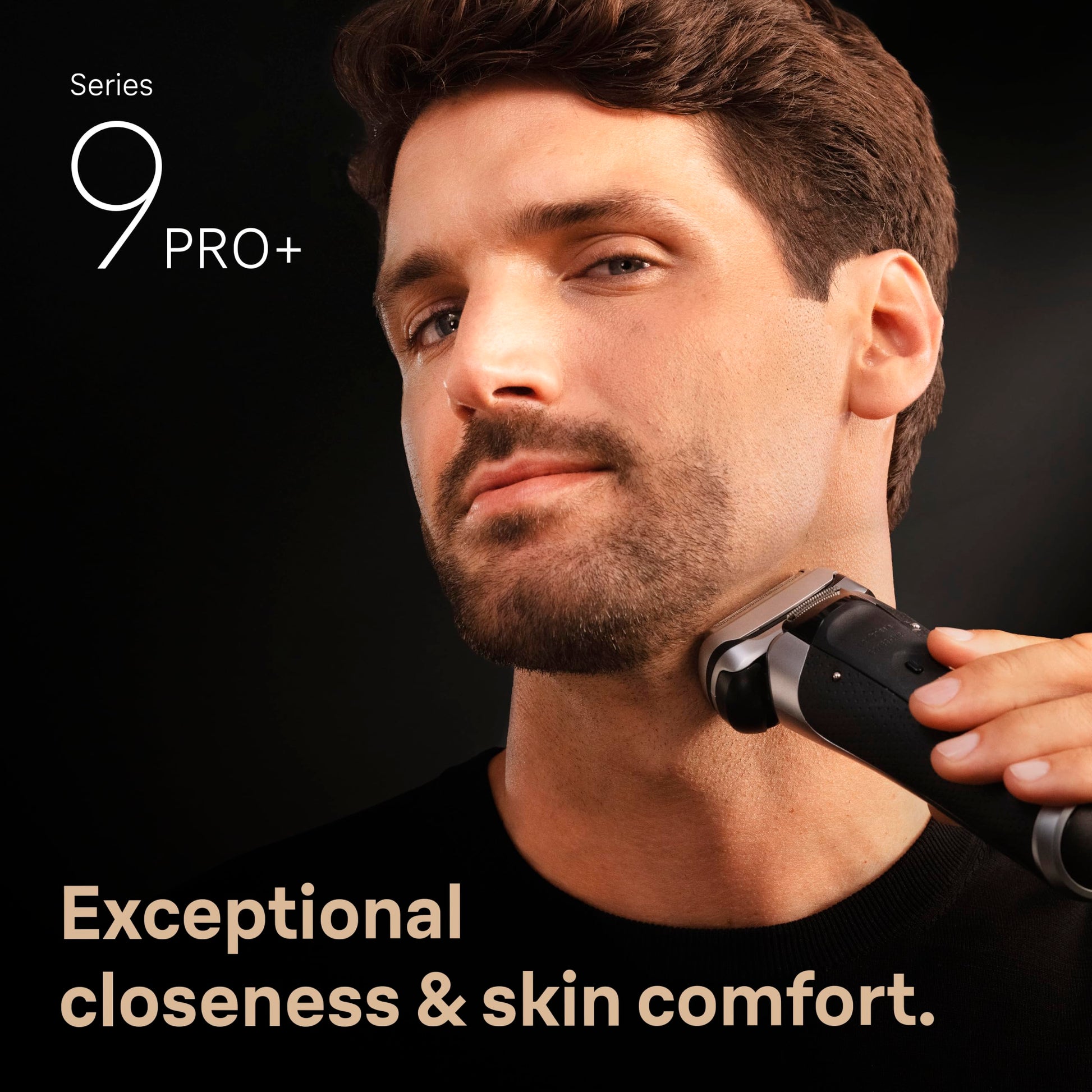 Braun Series 9 PRO+ Electric Shaver, Pro SensoAdapt, 9697CC, Silver, Men's Foil Shaver - label detail