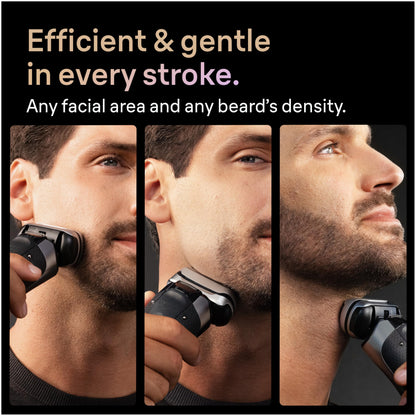 Braun Series 9 PRO+ Electric Shaver, Pro SensoAdapt, 9697CC, Silver, Men's Foil Shaver - close-up detail