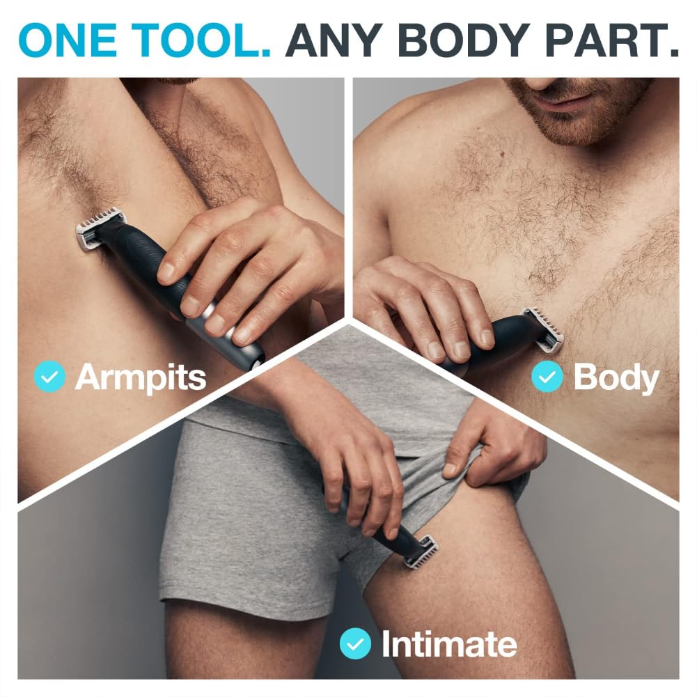 Braun Series XT5 Beard Trimmer, Electric Shaver and Body Groomer, Stainless Steel 4DBlade, Wet & Dry Use, XT5100 - ingredient