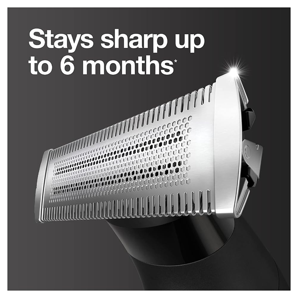 Braun Series XT5 Beard Trimmer, Electric Shaver and Body Groomer, Stainless Steel 4DBlade, Wet & Dry Use, XT5100 - in use