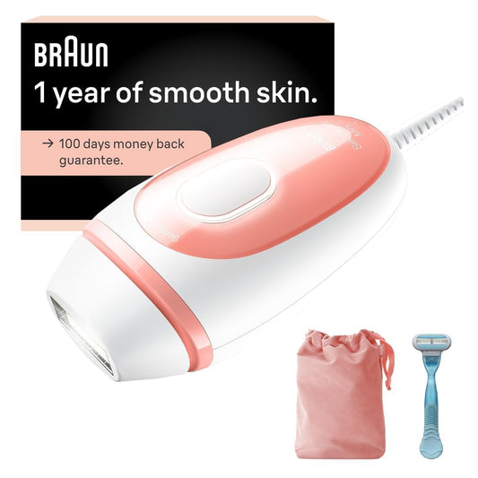 Braun Silk Expert Mini PL1014 IPL Hair Removal Device for Body and Face, Corded with Venus Razor