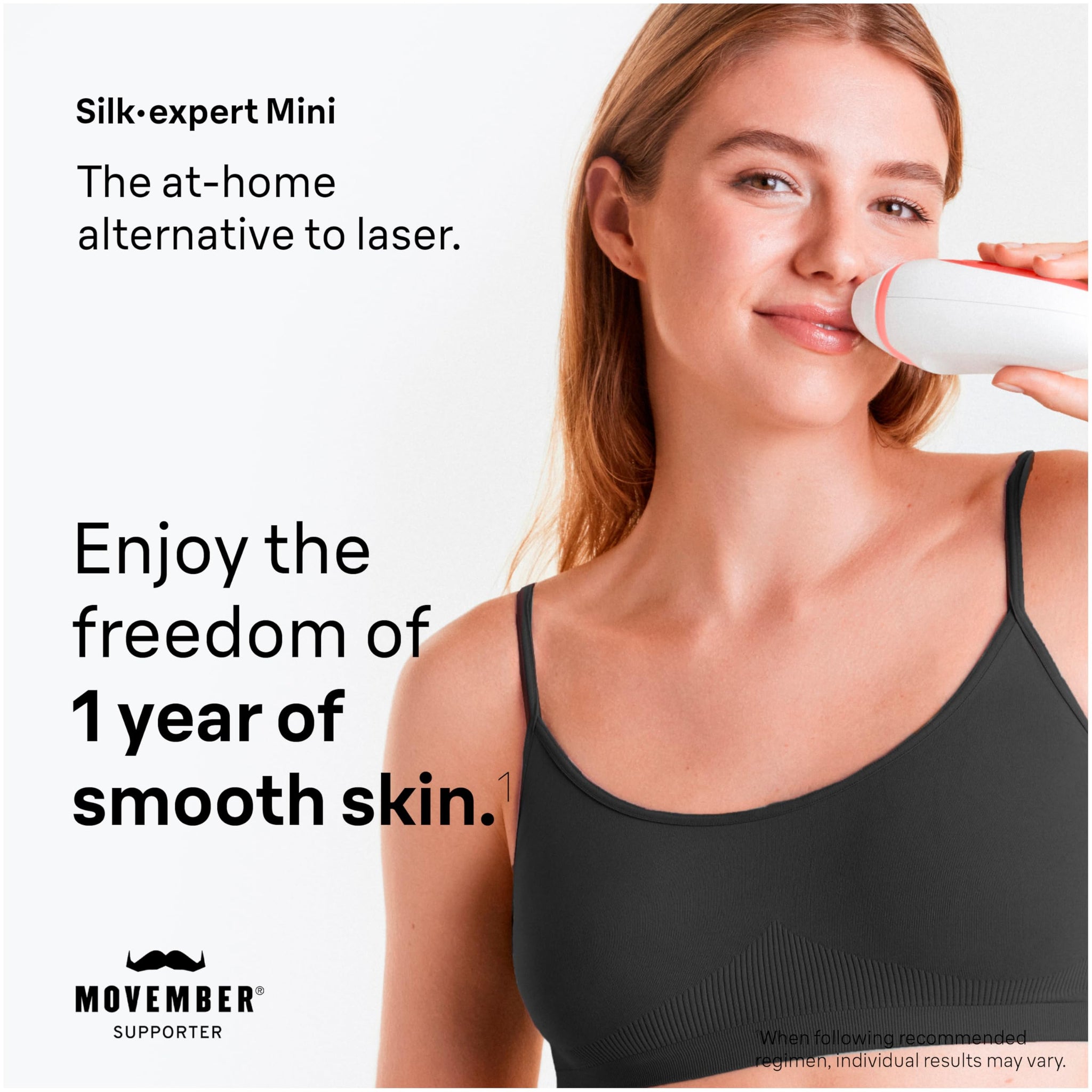 Braun Silk Expert Mini PL1014 IPL Hair Removal Device for Body and Face, Corded with Venus Razor - front view