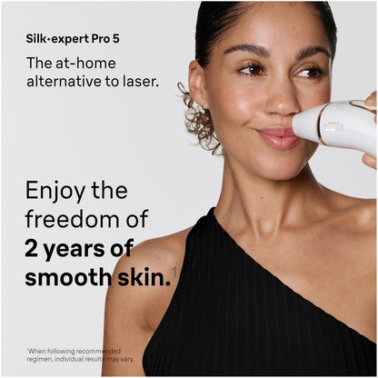 Braun Silk-Expert Pro 5 IPL PL5100 Home Hair Removal Device with Smart Flex Head and Pouch - front view