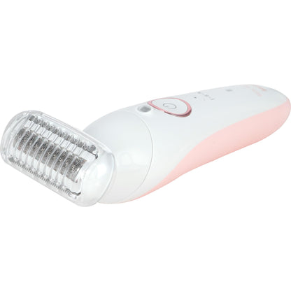 Braun Silk-épil 9 Epilator, Model 9-030, Waterproof with Rotating Head, Shaver Head and Trimmer Head, White/Pink - packaging