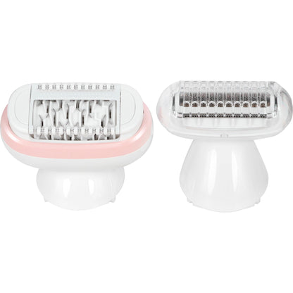 Braun Silk-épil 9 Epilator, Model 9-030, Waterproof with Rotating Head, Shaver Head and Trimmer Head, White/Pink - close-up d