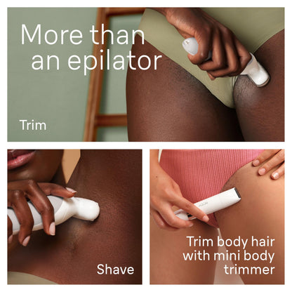 Braun Silk-épil 9 Epilator, Wet & Dry, Pivoting Head, with Body Trimmer and Shaver Head, SES9-441 - in use