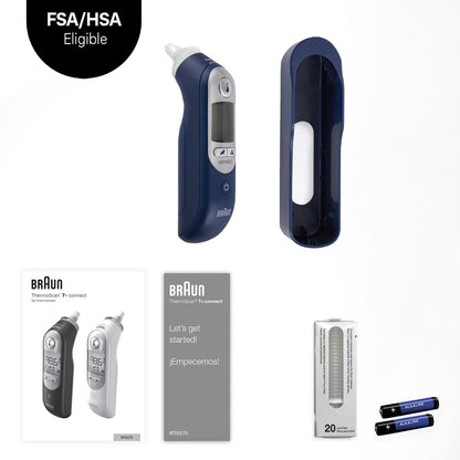 Braun ThermoScan 7 Connect Digital Ear Thermometer, Infrared, Bluetooth, for Adults and Children - close-up detail