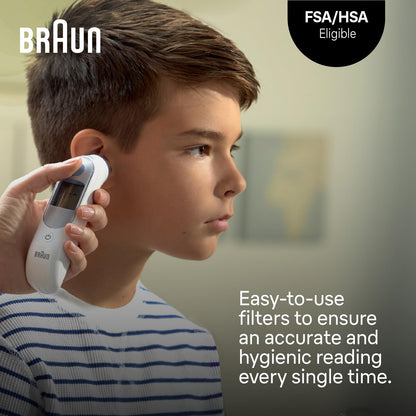 Braun ThermoScan Lens Filters, 40 Count, Replacement Lens Filters for Ear Thermometer - back view