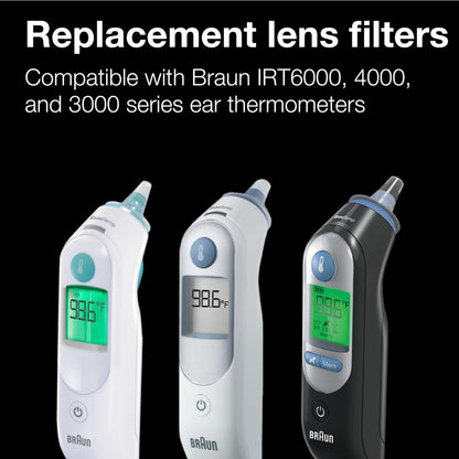 Braun ThermoScan Lens Filters, 40 Count, Replacement Lens Filters for Ear Thermometer - packaging