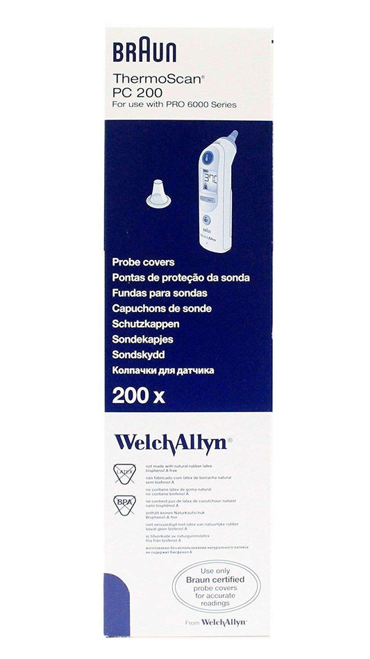 Braun Thermoscan PRO 4000 Thermometer with 200 Probe Covers, Professional Healthcare Thermometer