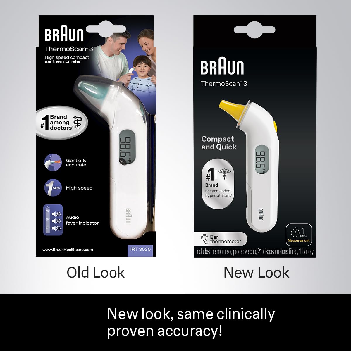 Braun Thermoscan3 Ear Thermometer - back view