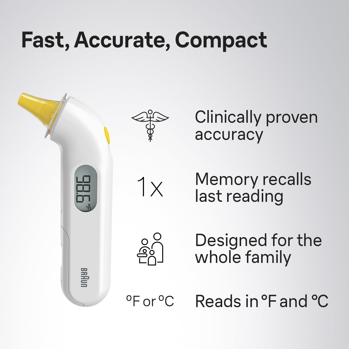 Braun Thermoscan3 Ear Thermometer - ingredients panel