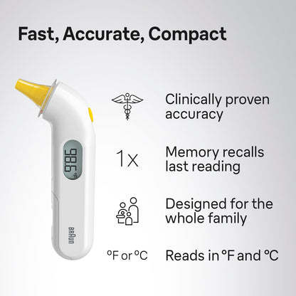 Braun Thermoscan3 Ear Thermometer - ingredients panel
