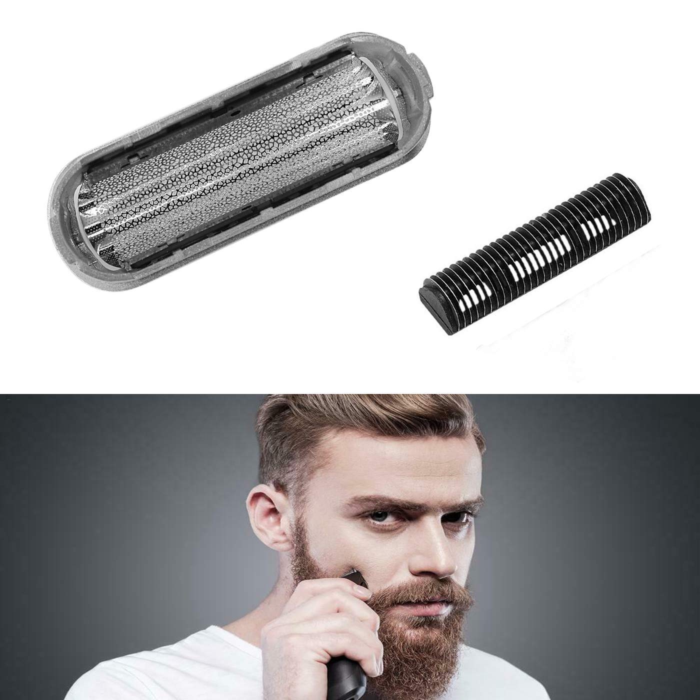 Brrnoo Replacement Foil & Cutter for Braun Series 5, 5S Electric Shaver Head, Compatible with Multiple Models - ingredients p
