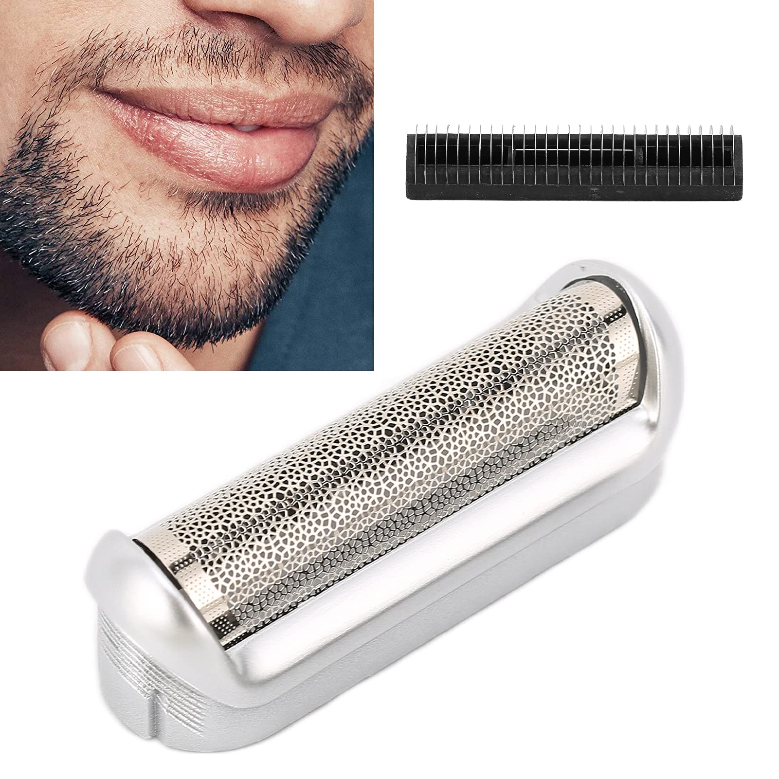 Brrnoo Replacement Foil & Cutter for Braun Series 5, 5S Electric Shaver Head, Compatible with Multiple Models - size and scal
