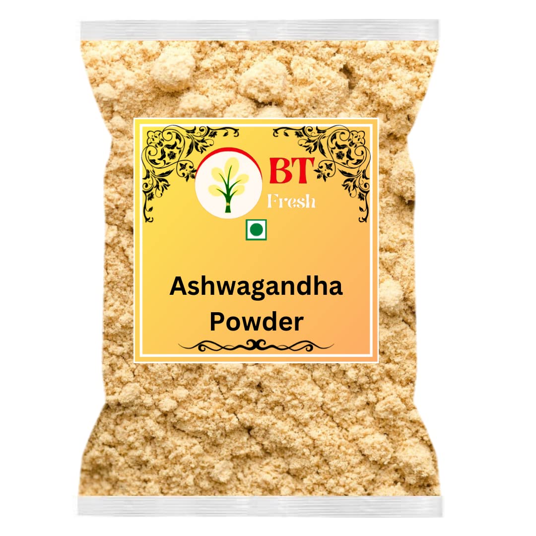 BT FRESH Ashwagandha Powder, Fine Export Quality, Herbal Spice Powder from India - front view