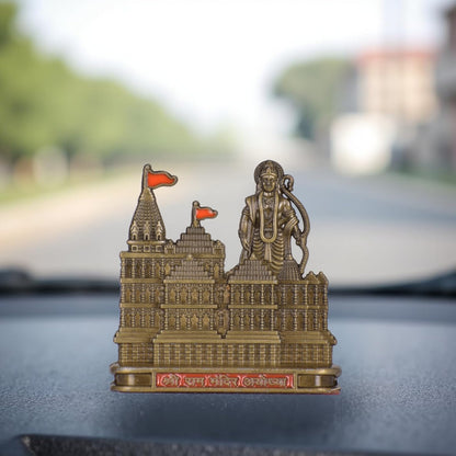 BUC Ayodhya Ram Lalla Figurine for Car Dashboard - Classical Standing Idol, Weighted Base, Home Decor (12)