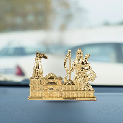 BUC Ayodhya Ram Lalla Figurine for Car Dashboard - Classical Standing Idol, Weighted Base, Home Decor (14)