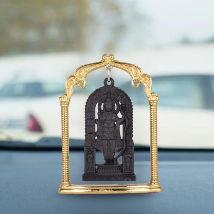 BUC Ayodhya Ram Lalla Figurine for Car Dashboard - Classical Standing Idol, Weighted Base, Home Decor (16)