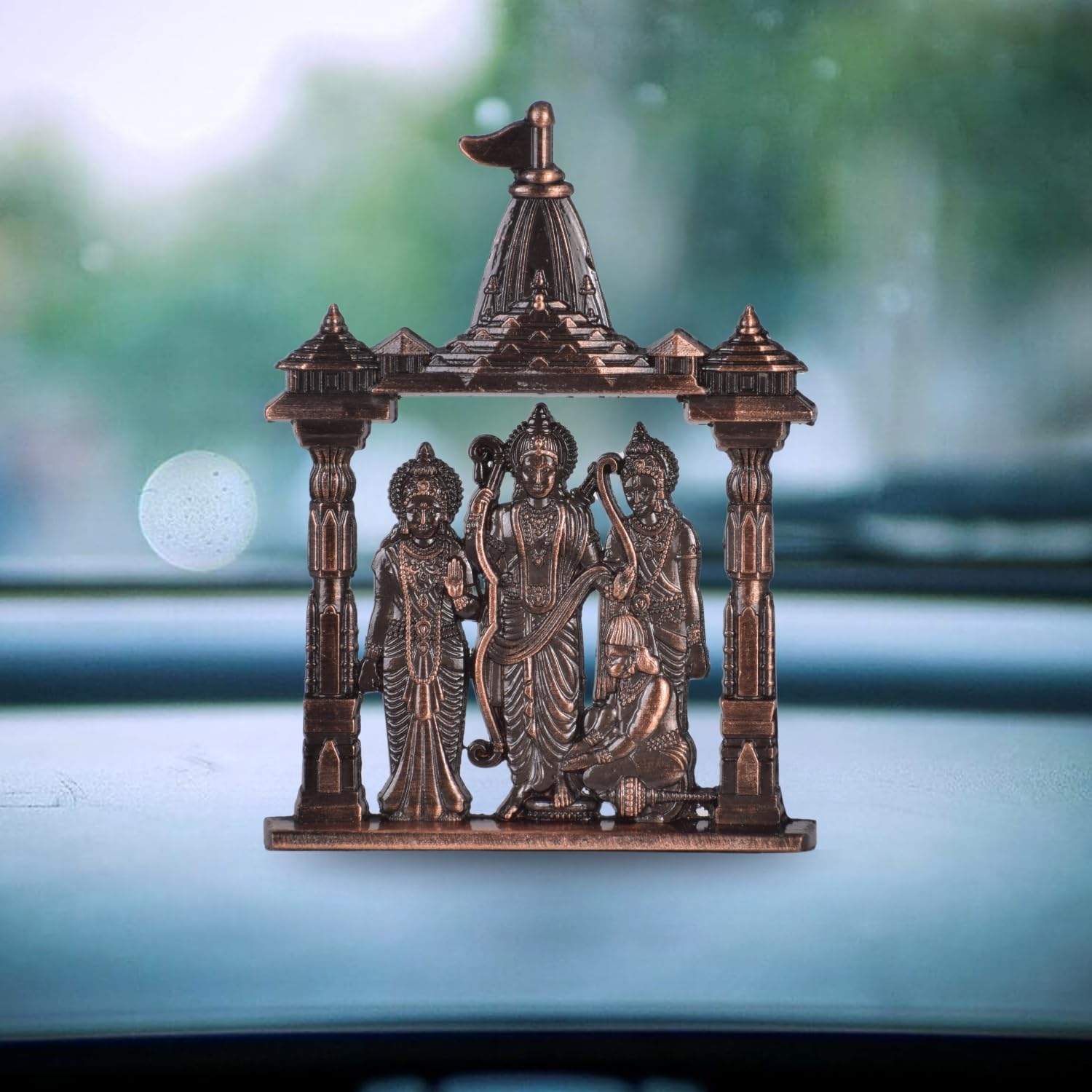 BUC Ayodhya Ram Lalla Figurine for Car Dashboard - Classical Standing Idol, Weighted Base, Home Decor (20)