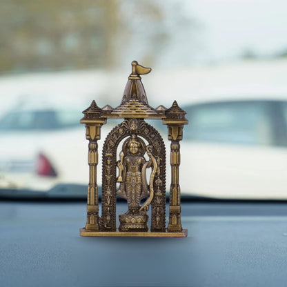 BUC Ayodhya Ram Lalla Figurine for Car Dashboard - Classical Standing Idol, Weighted Base, Home Decor (8)