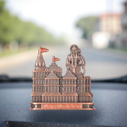 BUC Ayodhya Ram Lalla Figurine for Car Dashboard - Classical Standing Idol, Weighted Base, Home Decor (9)