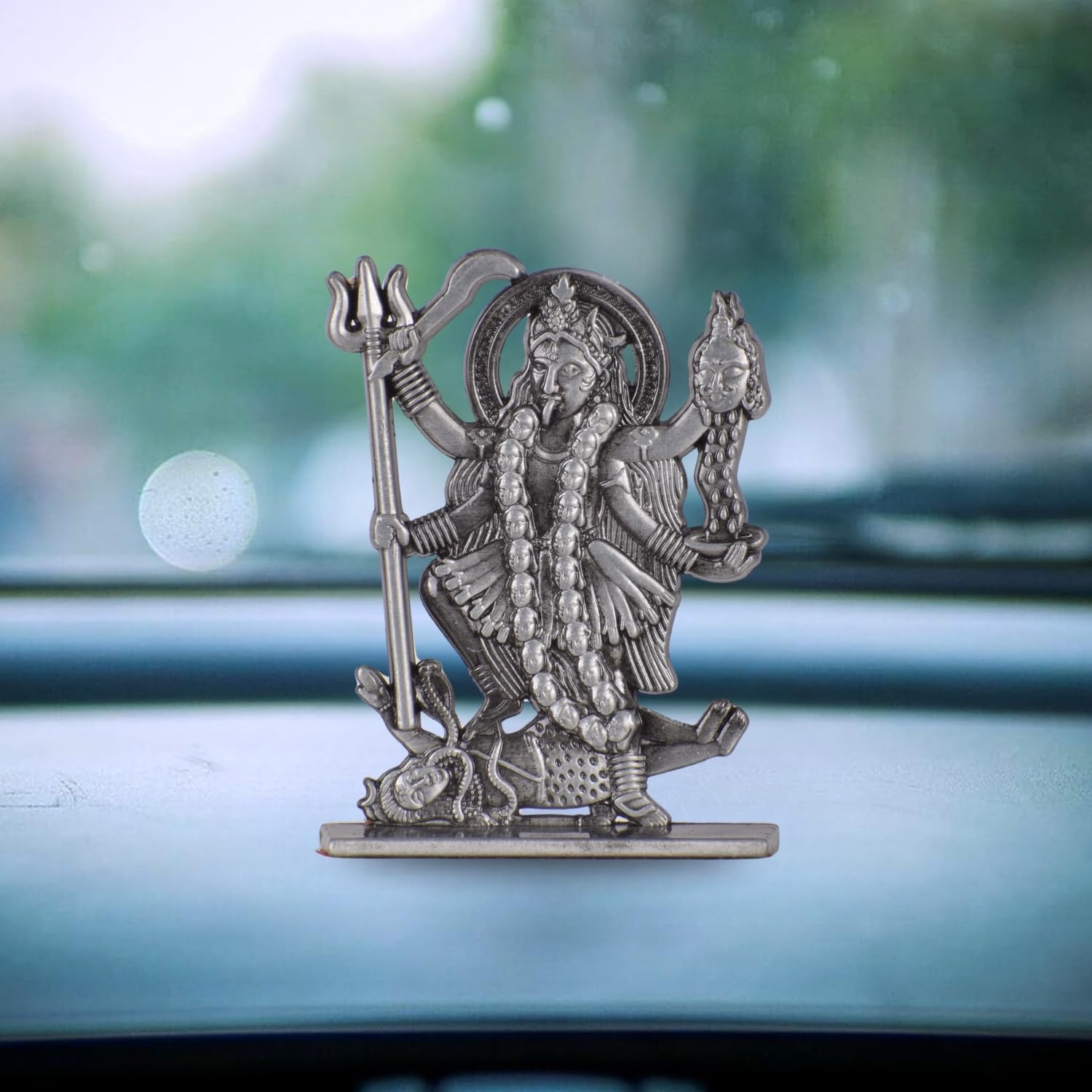 BUC Maa Durga Sherawali Dashboard Figurine, Car Decor Idol, Multi-Finish, All Ages (13)